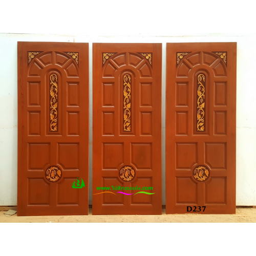 ประตูไม้สักบานเดี่ยว รหัส D237